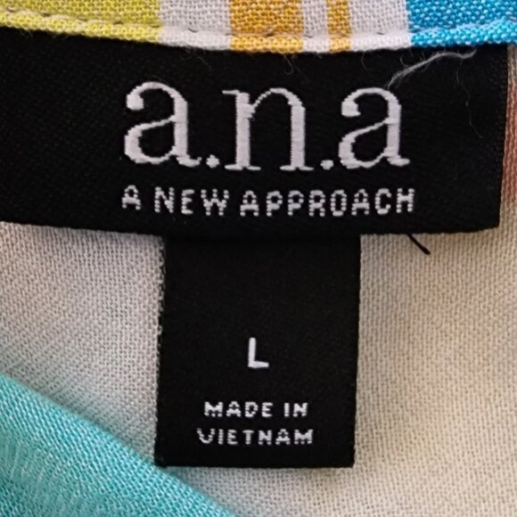 A.N.A. BUTTON-DOWN TOP SZ LARGE - Picture 3 of 3